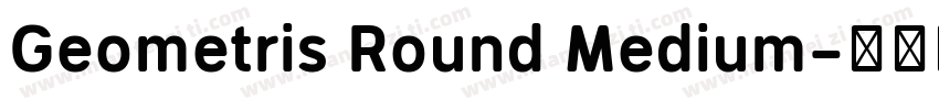 Geometris Round Medium字体转换